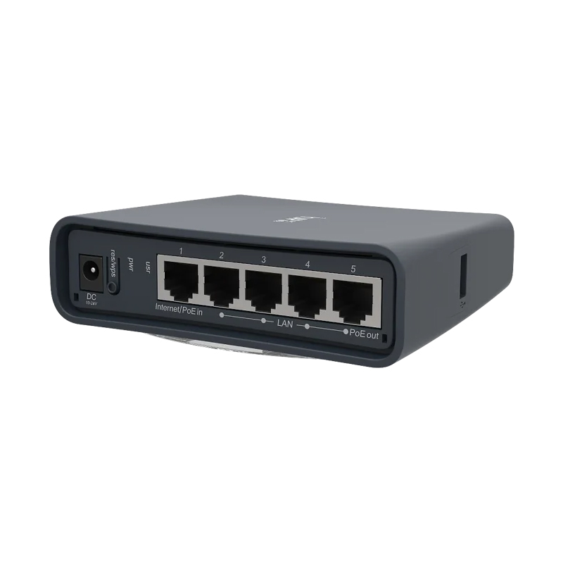 پورت‌های روتر بیسیم میکروتیک مدل RB952Ui-5ac2nD-TC | hAP ac lite TC